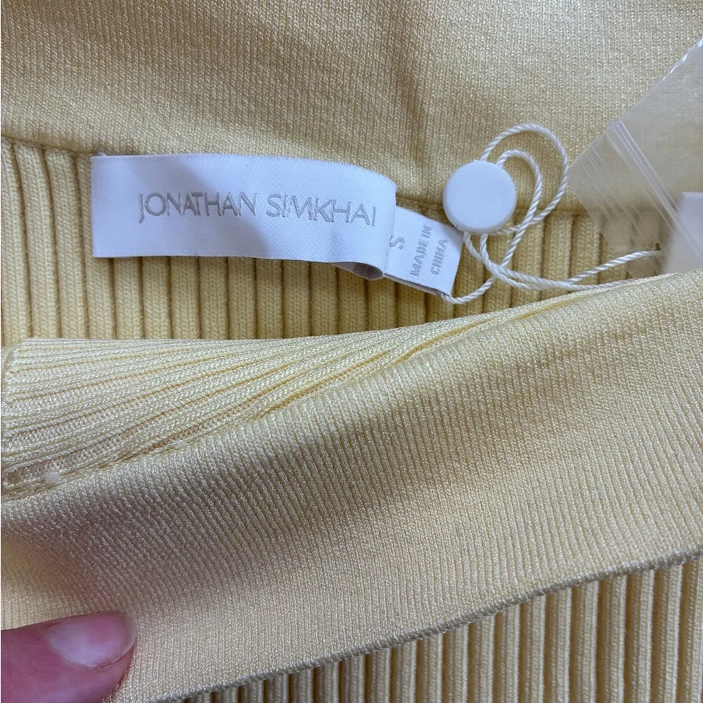 Jonathan Simkhai Compact Rib Knit Mini Skirt
Size: S
Color: Light Yellow - Picture 4 of 5